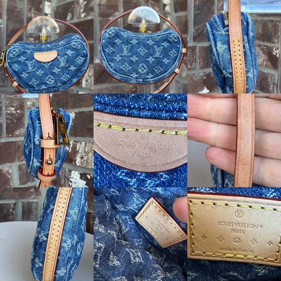 Louis Vuitton Croissant Handbag Monogram Denim MM Blue 37803 - Picture 14 of 15